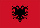 Albanie : drapeau national