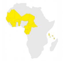 Les 17 pays de l'Accord de Bangui